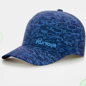 PGA TOUR Pro Series golf Flex hat S/M with abstract design NWT
